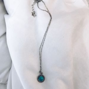 Turquoise and silver Stargaze necklace